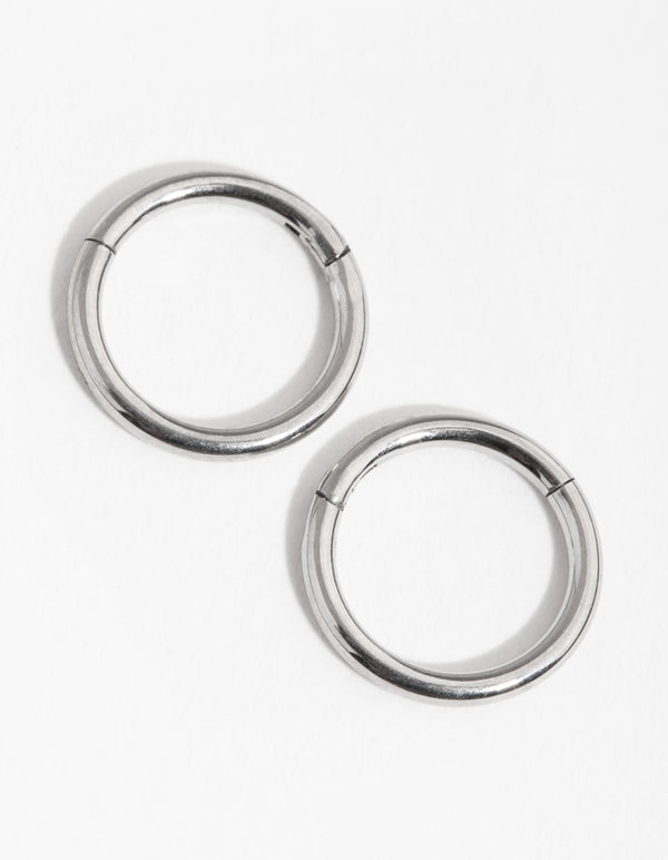 Surgical Steel Fine 8mm Sleeper Earrings