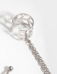 Surgical Steel Celestial Barbell & Earcuff - link has visual effect only