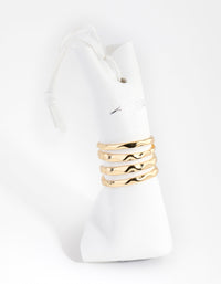 Gold Plated Molten Ring - link has visual effect only