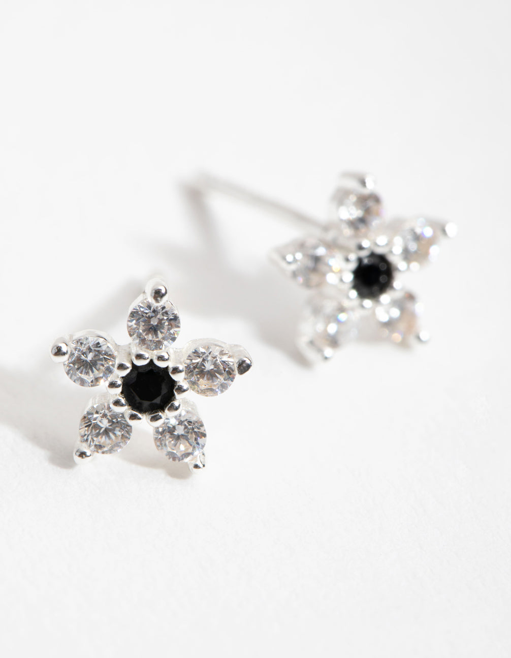 Sterling Silver Cubic Zirconia Stud Earrings