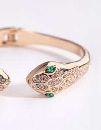 Gold Pave Snake Bracelet - link has visual effect only