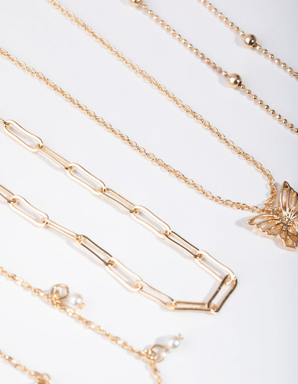 Gold Star Pearl Choker 6-Pack