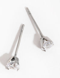 Surgical Steel Cubic Zirconia Stud Earrings - link has visual effect only