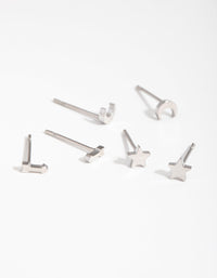 Titanium Celestial Pack Stud Earrings - link has visual effect only