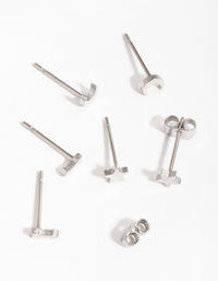 Titanium Celestial Pack Stud Earrings - link has visual effect only