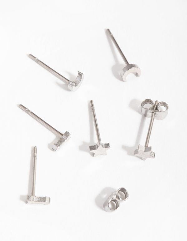 Titanium Celestial Pack Stud Earrings