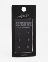 Titanium Celestial Pack Stud Earrings - link has visual effect only