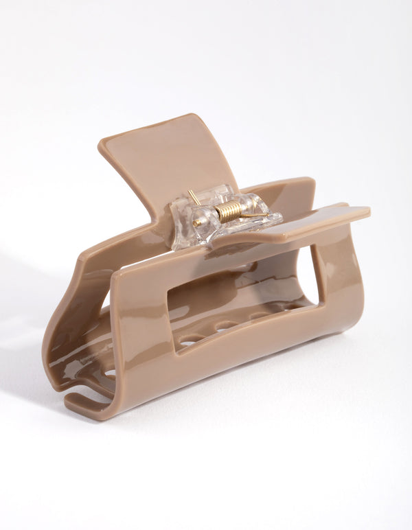 Acrylic Coffee Rectangle Claw