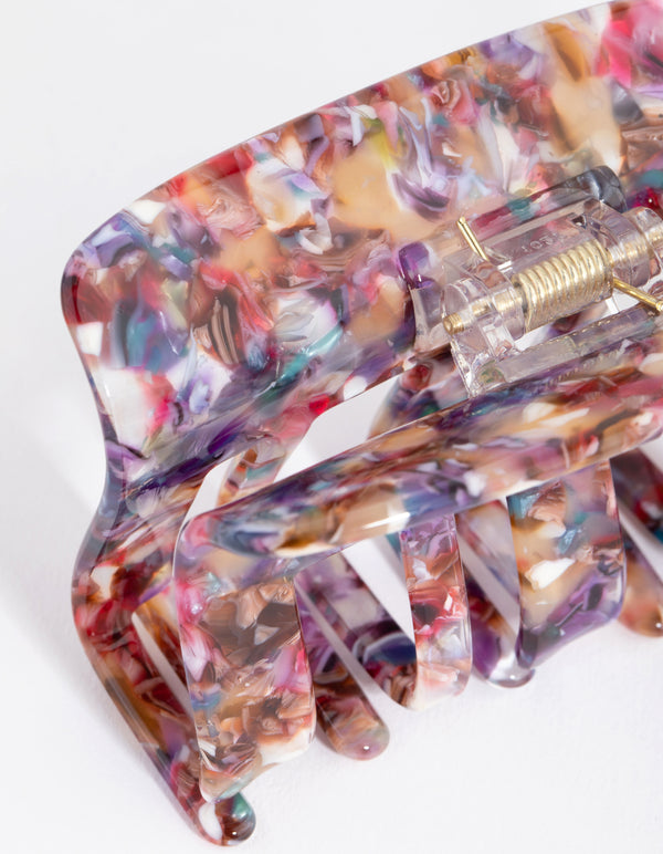 Pink Mixed Rectangle Claw