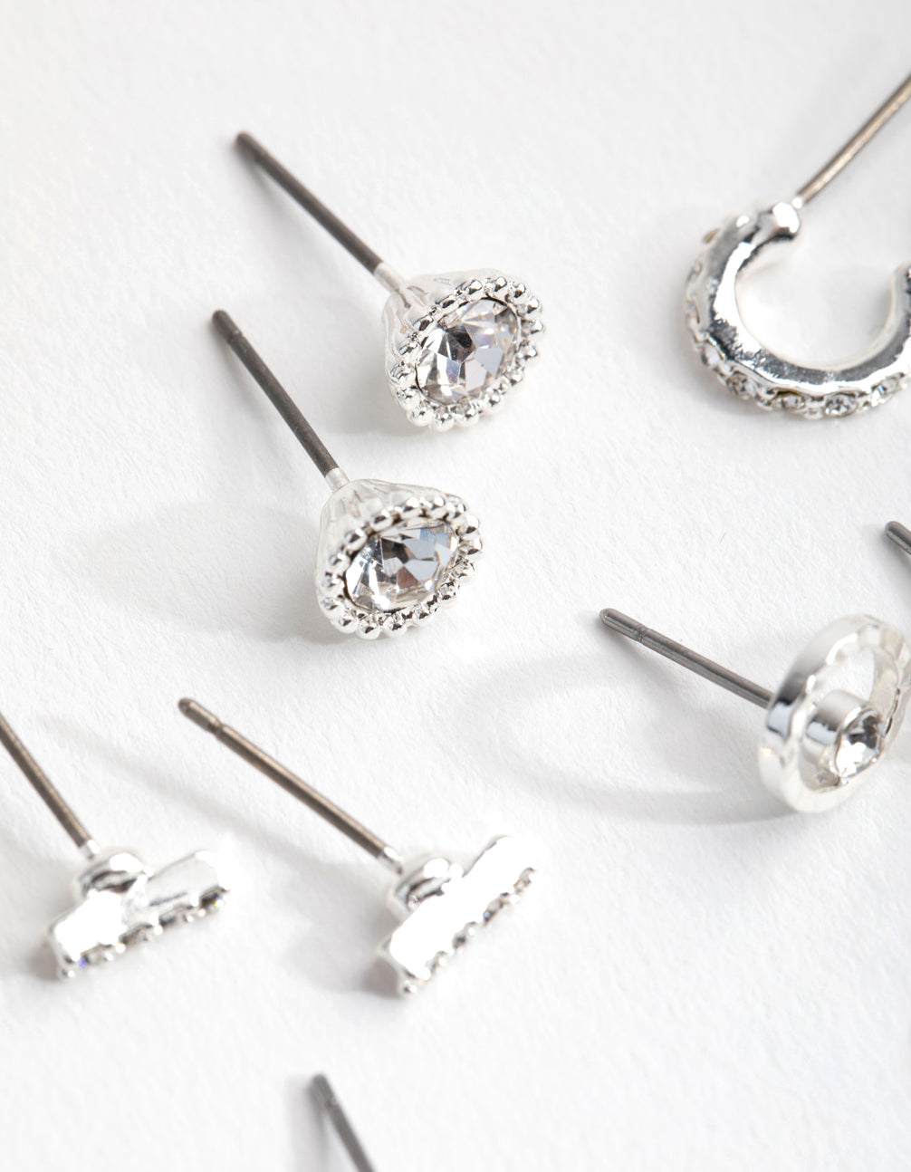 Silver Mini Hoop & Stud 8-Pack Earring