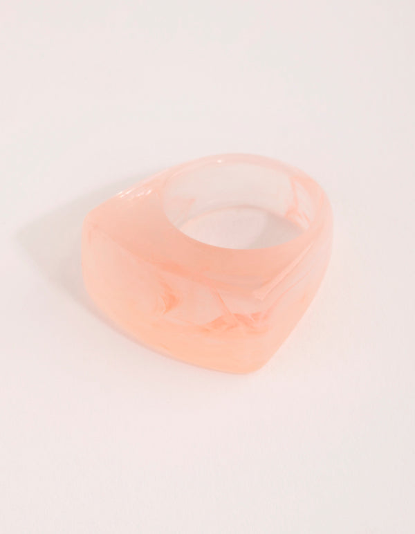 Pink Acrylic Wash Ring