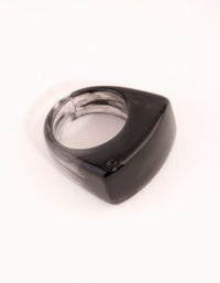 Acrylic Black Web Ring - link has visual effect only