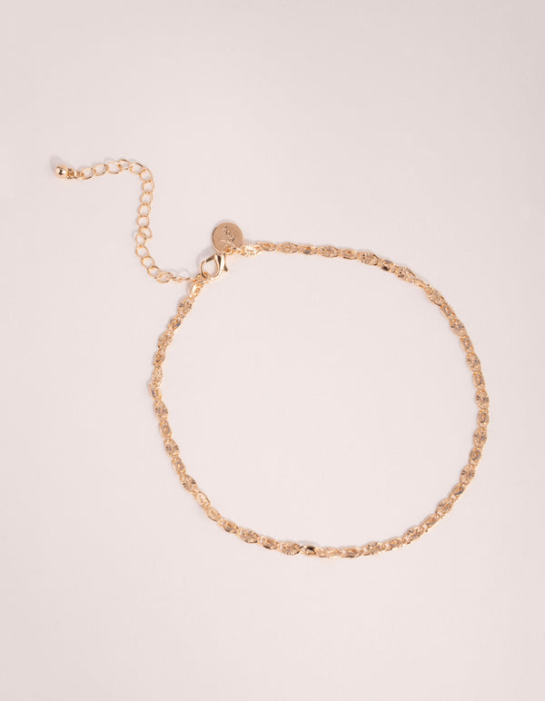 Gold Textured Choker