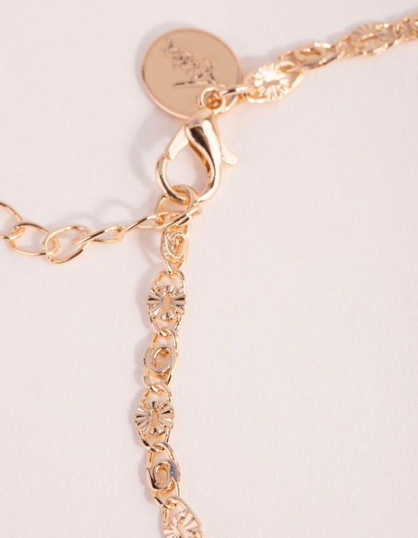 Gold Textured Choker