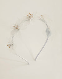 Frosted Acrylic Beaded Flower Alice Band - link has visual effect only