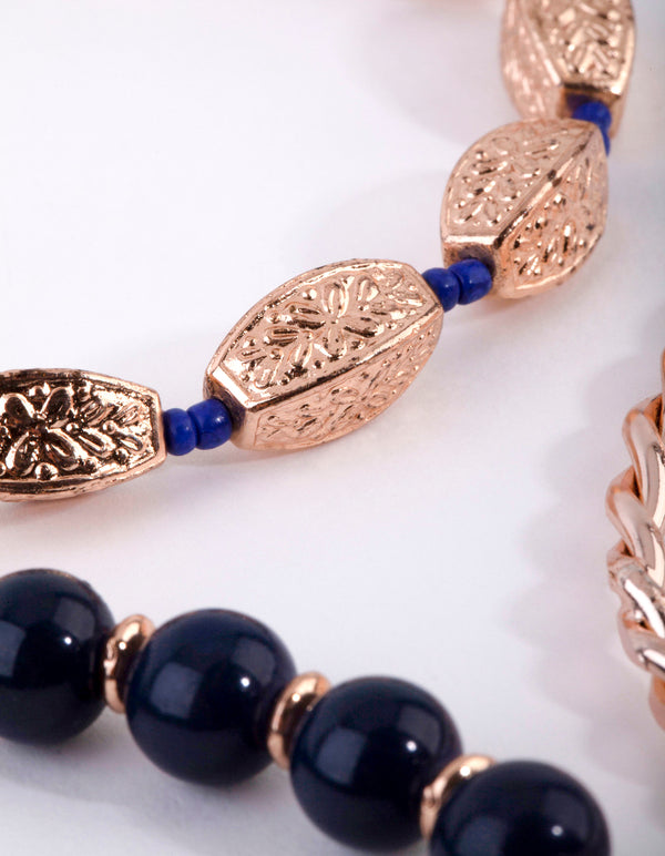 Gold Textured Mix Bangle Pack