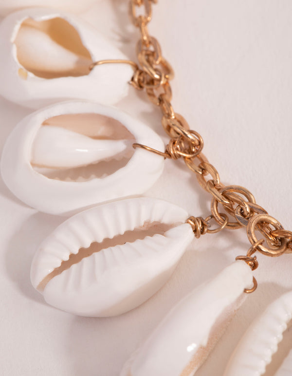 Gold Cowrie Shell Anklet