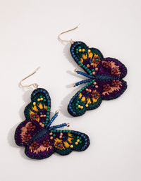 Mixed Statement Butterfly Earrings - link has visual effect only