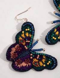 Mixed Statement Butterfly Earrings - link has visual effect only