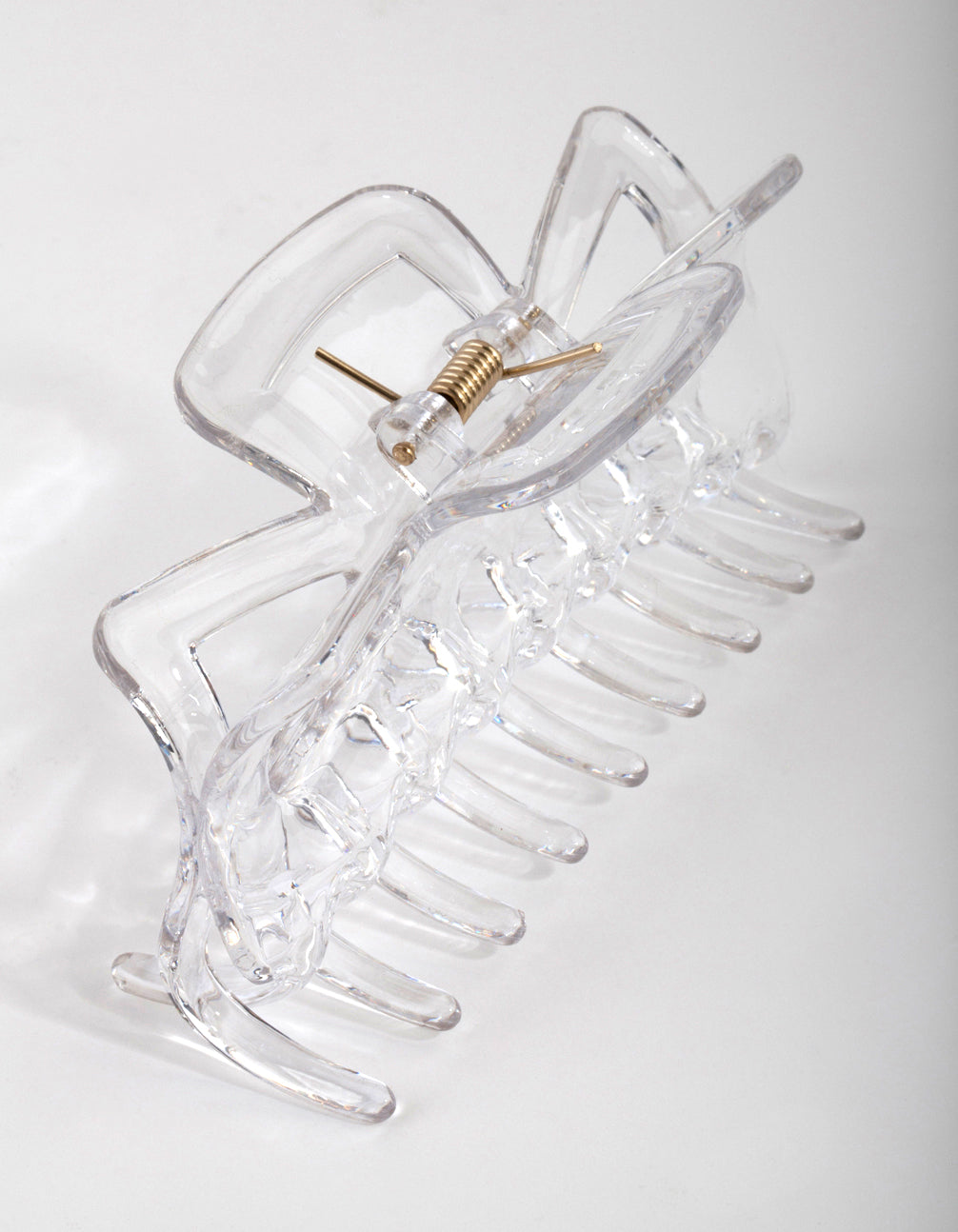 Large Clear Bow Hair Claw Clip