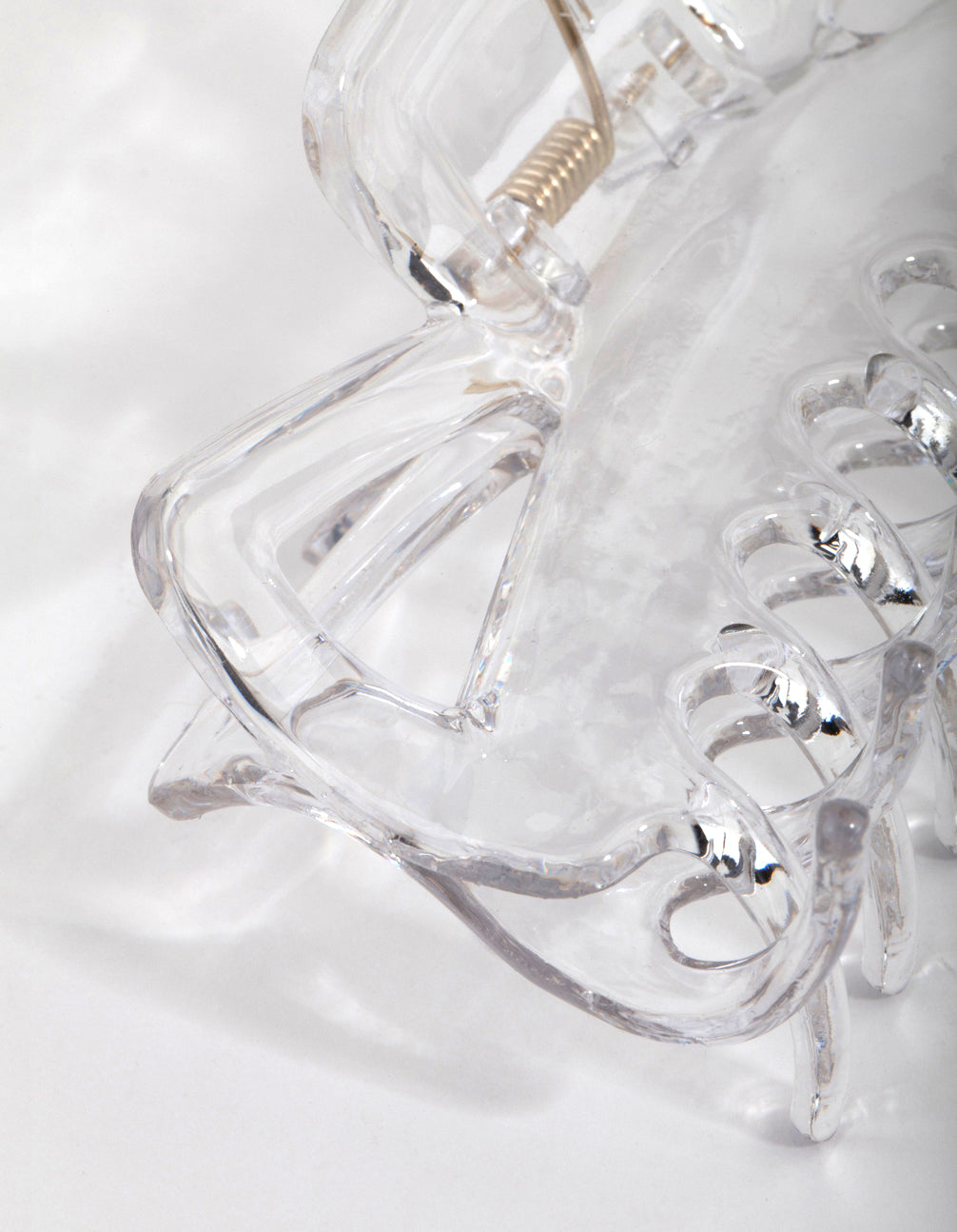 Large Clear Bow Hair Claw Clip