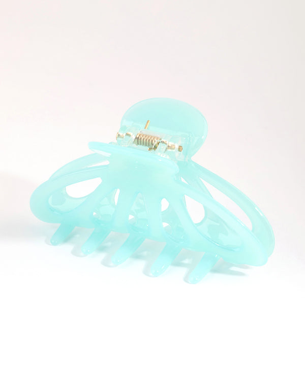 Aqua Round Acrylic Cut Out Claw
