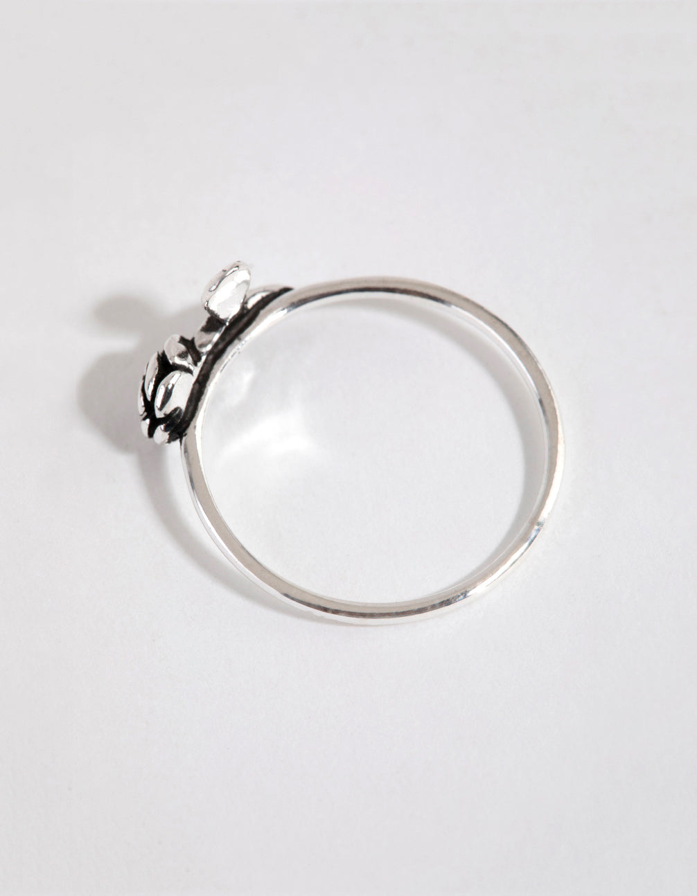 Sterling Silver Antique Rose Vine Ring