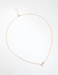 Gold Plated Sterling Silver Diamante Double Pave Butterfly Necklace - link has visual effect only