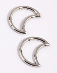 Surgical Steel Moon Sleeper Earrings - link has visual effect only