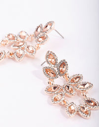 Rose Gold Navette Drop Earrings - link has visual effect only