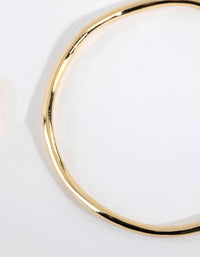 Gold Plated Thin Wavy Bangle - link has visual effect only