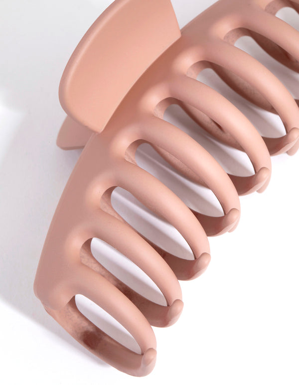 Coral Acrylic Large Bar Claw