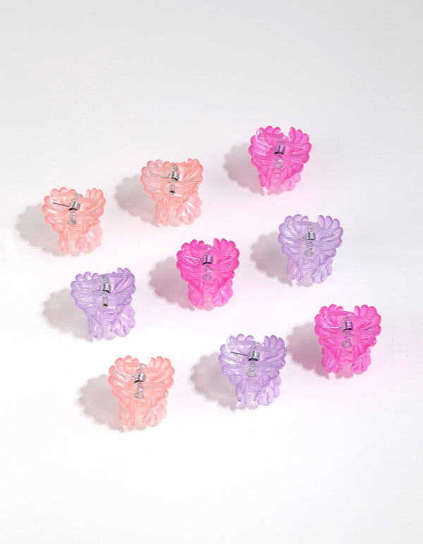 Pearlised Mini Flower Claw Pack