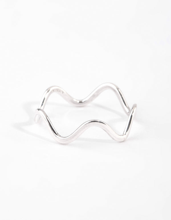 Sterling Silver Squiggle Ring