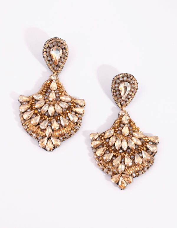 Beaded Chandelier Drop Earrings