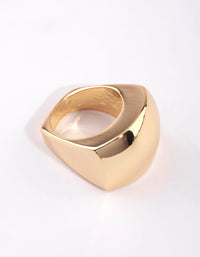 Gold Large Rectangle Ring - link has visual effect only
