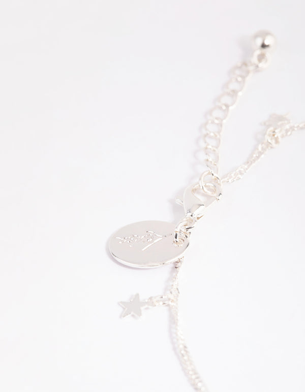 Silver Celestial Charm Anklet