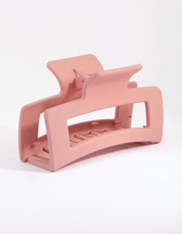Large Rectangular Blush Hair Claw Clip - link has visual effect only