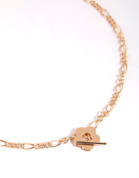 Gold Daisy Fob Necklace - link has visual effect only