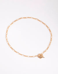 Gold Daisy Fob Necklace - link has visual effect only