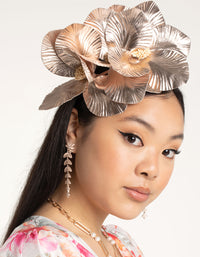Rose Gold PU Leather Headband - link has visual effect only