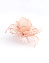 Blush Feather Straw Clip - link has visual effect only