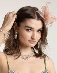 Blush Feather Straw Clip - link has visual effect only