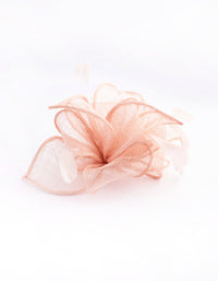 Blush Feather Straw Clip - link has visual effect only