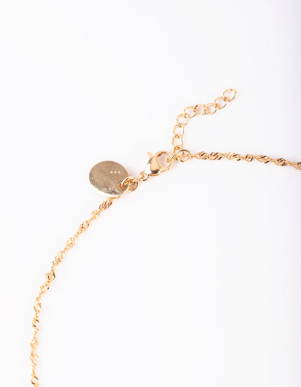 Gold Plated Surgical Steel Star Seeker Necklace