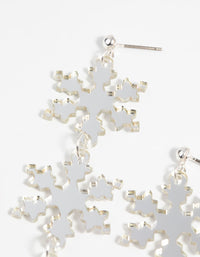 Festive Snowflake Drop Earrings - link has visual effect only
