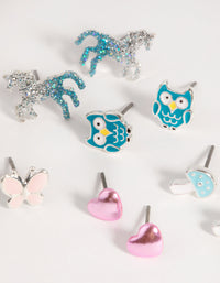 Silver Mythical Stud Earring 5-Pack - link has visual effect only