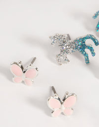 Silver Mythical Stud Earring 5-Pack - link has visual effect only
