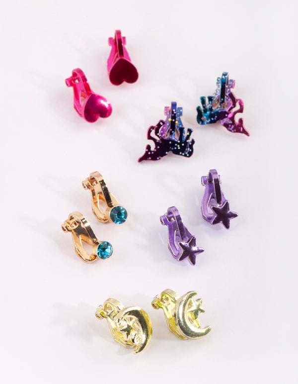 Kids Star Clip-On Earring 5-Pack
