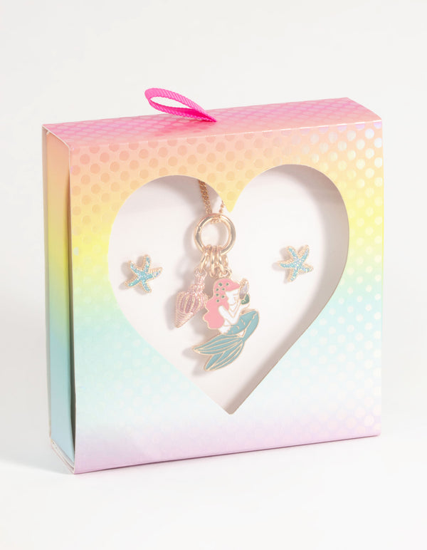 Kids Under the Sea Necklace & Earrings Set